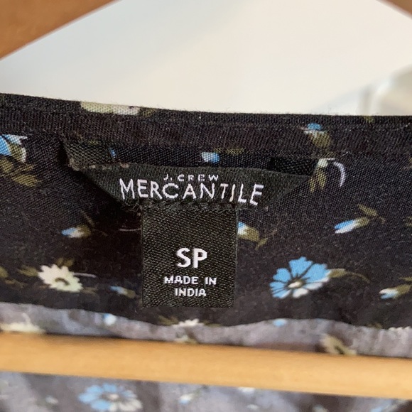 J.Crew Mercantile Wrap Dress in Blue Daisy Print - Picture 3 of 6